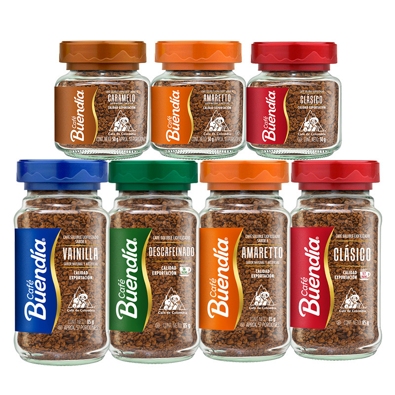 Borne Colombia Imported Freeze-Dried Instant Caramel-Flavored American Latte Instant Rich Pure Black Coffee Powder