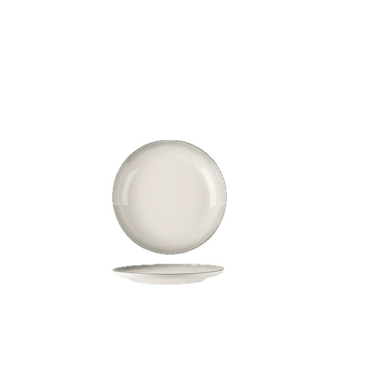 Plato de cerámica simple personalizado Plato de sombrero de paja de color bajo vidriado Exportación transfronteriza Plato de filete exclusivo Plato redondo Vajilla de cerámica image 13