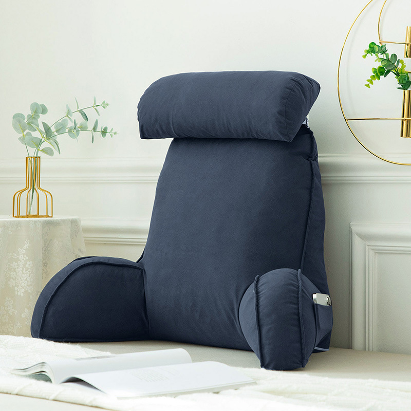 Almohada para teléfono móvil, almohada de lectura para cama, cojín para cabecero, respaldo grande, asiento de sofá, almohada de soporte lumbar, cojín de sofá.