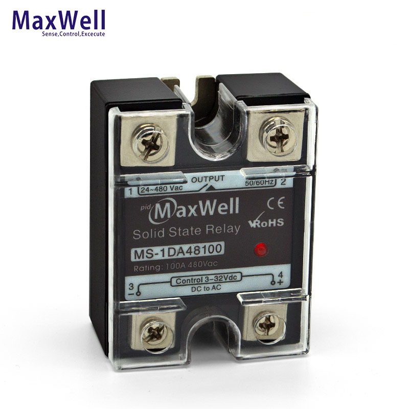 MAXWELL MS-1DA48100 100A 单相DC TO AC 固体固态继电器大功率