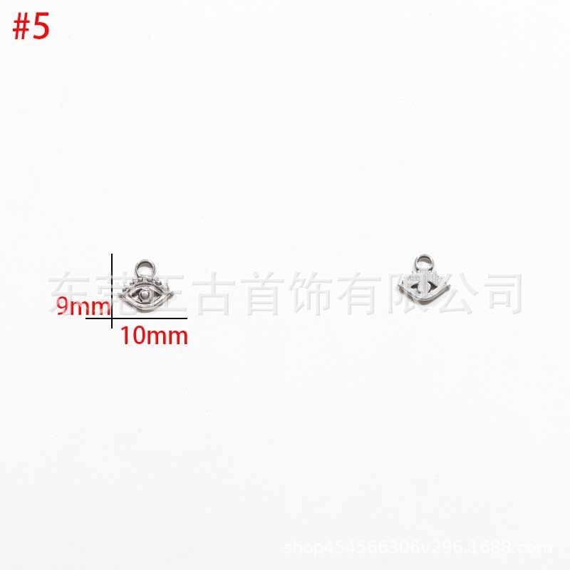 クロスボーダー悪魔の目ペンダントステンレス鋼 diy アクセサリーネックレスキーホルダーペンダントアイドリップオイルアクセサリーメーカー|undefined