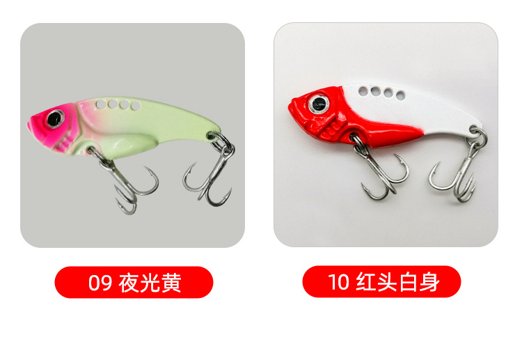 10 Colors Sinking Metal Blade Baits Deep Diving Minnow Lures Fresh Water Bass Swimbait Tackle Gear