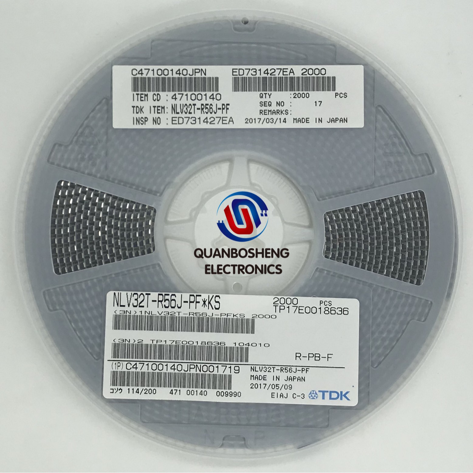 贴片电感 NLV32T-R33J-PF 3225 330NH 1210 R33J 原装正品