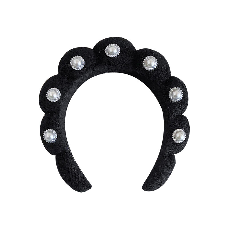 Cross-border e-commerce girasol rhinestone diadema alta Cráneo superior giro diadema hembra belleza headwear toalla paño vintage accesorios para el cabello