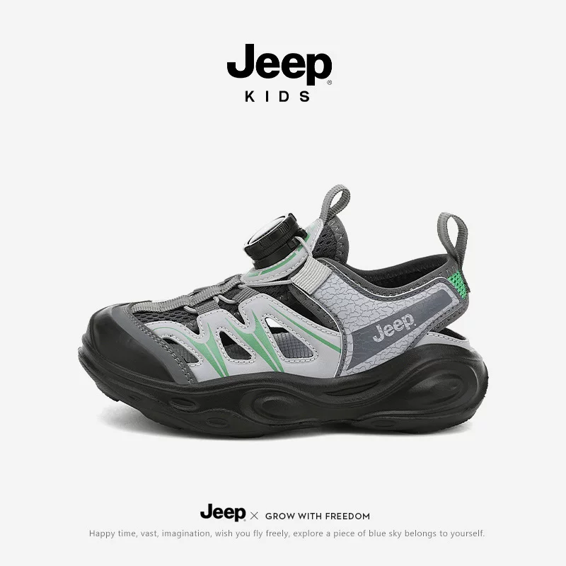 Jeep, летняя удобная обувь для мальчиков, детская обувь, сумка, спортивные сандалии