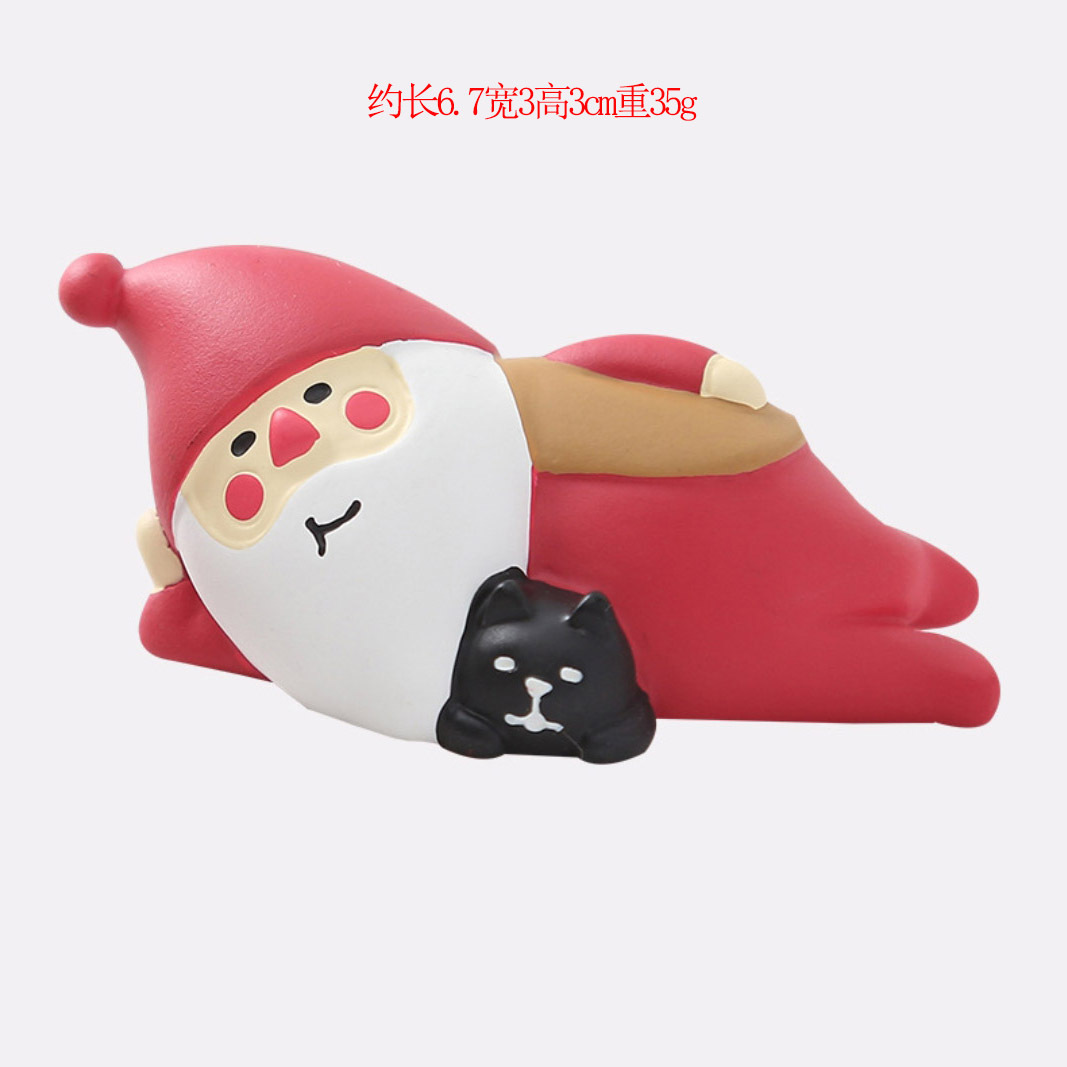 크리스마스 부모와 자식 검은 고양이
