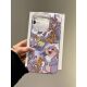 Cartoon Purple Samper Rabbit for Apple 16 Mobile Phone Case New iPhone15/14promax Internet Red Female 13
