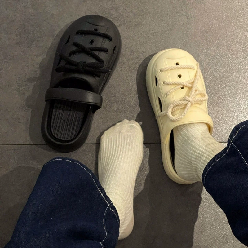 Summer high footwear platform, beach non-slip slippers