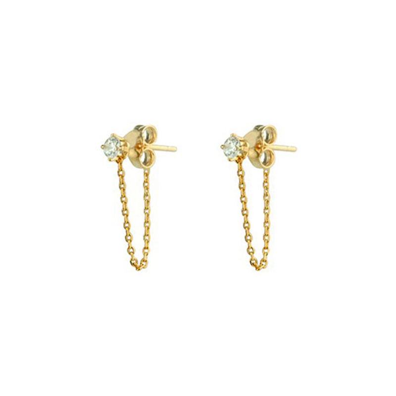 diamond chain earrings hot selling creative simple retro temperament design earringspicture1