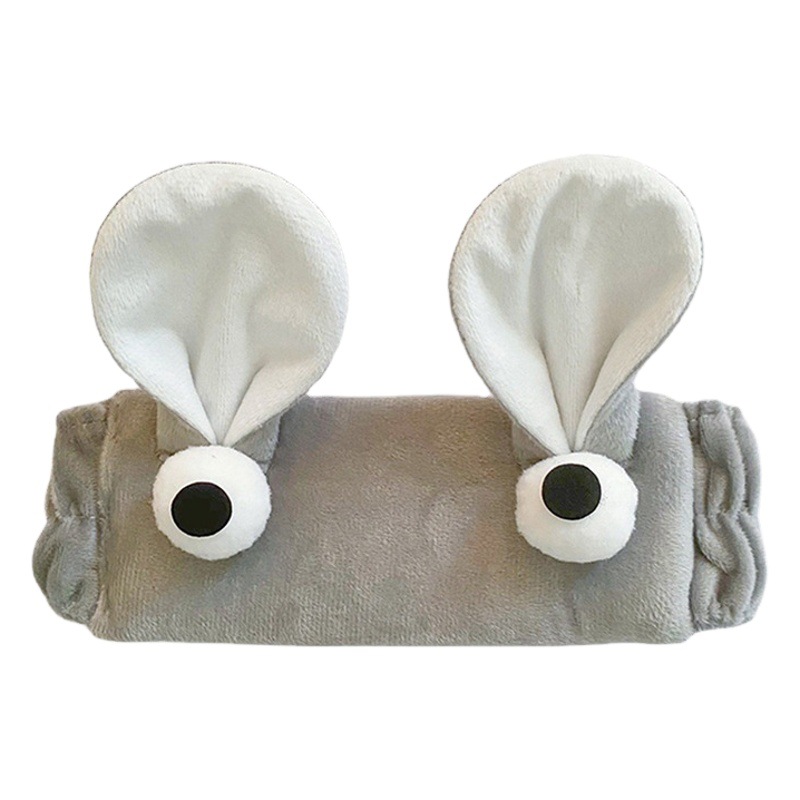Ojos grandes orejas de conejo cara linda lavado diadema Placa de borde ancho diadema felpa dulce tocado accesorios para el cabello gato