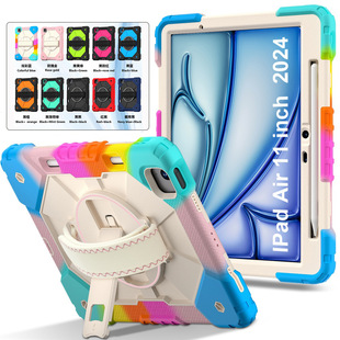 Anti-drop iPadmini7mini6pro11air13 Hand Belt Rotating Bracket for Apple Tablet Protective Case