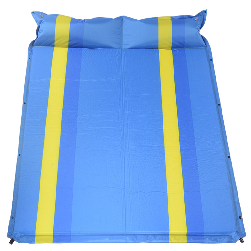 Outdoor Camping Single Sleeping Mat, Splicable Double Inflatable Mattress, Moisture-Proof Mat Supplies, Tent Automatic Inflatable Mat