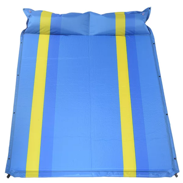 Outdoor Camping Single Sleeping Mat, Splicable Double Inflatable Mattress, Moisture-Proof Mat Supplies, Tent Automatic Inflatable Mat