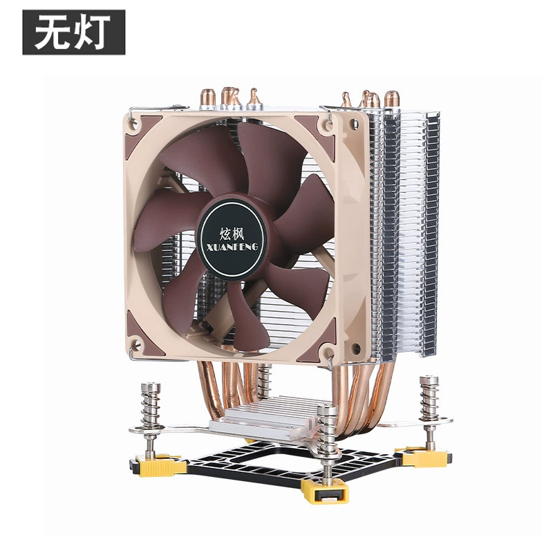 К radiator процессора 12-го поколения с 4 медными трубками 1150 светодиодов 1366 бесшумный кулер 1700CPU вентилятор 4 стежка 9см термоконтроль