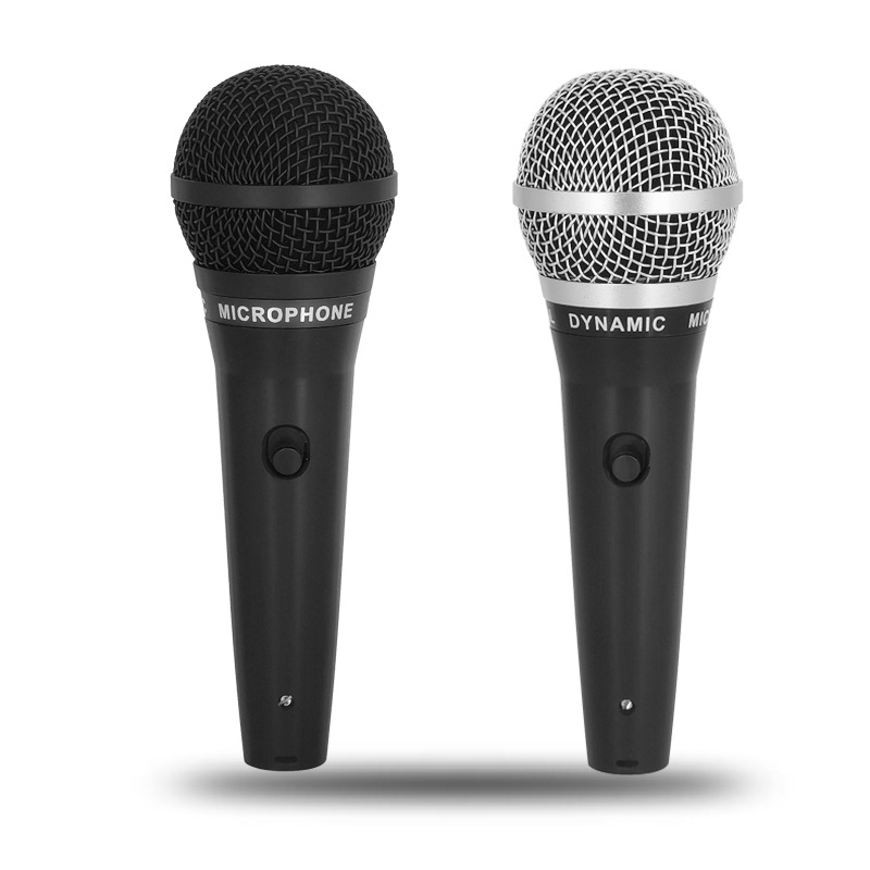 Wired Microphone Anti-Howling Metal Microphone Conference Handheld Microphone Square Outdoor Performance Karaoke Dynamic Microphone 5