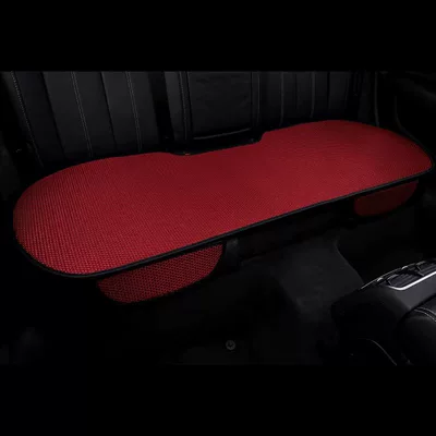 Seat cushion, seat cover for all seasons, light luxury, breathable - rear-three-seater-seat-burgundy-1-piece