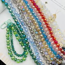 水晶珠子玻璃珠穿孔圆形异形切面电镀散珠diy饰品配件耳饰串材料