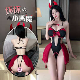 情趣内衣女纯欲小恶魔游戏制服套装性感骚房事刺激诱魅魔战袍代发