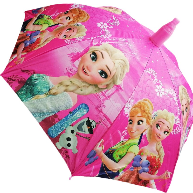 Vinyl large children's umbrella boys and girls umbrella student gift umbrella cute princess automatic anti-clip sun umbrella gift