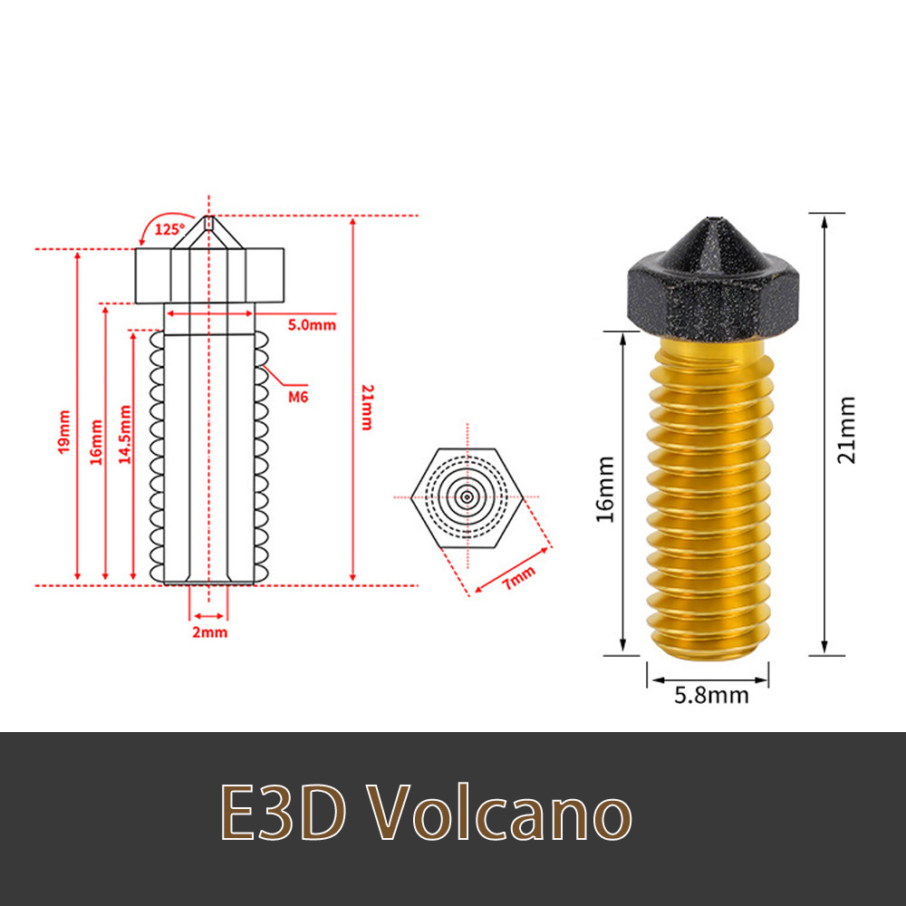 3D printer accessories, extruder, 1.75mm, E3