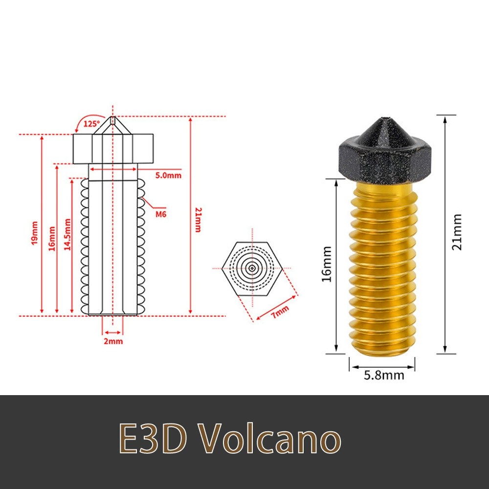 3D printer accessories, extruder, 1.75mm, E3