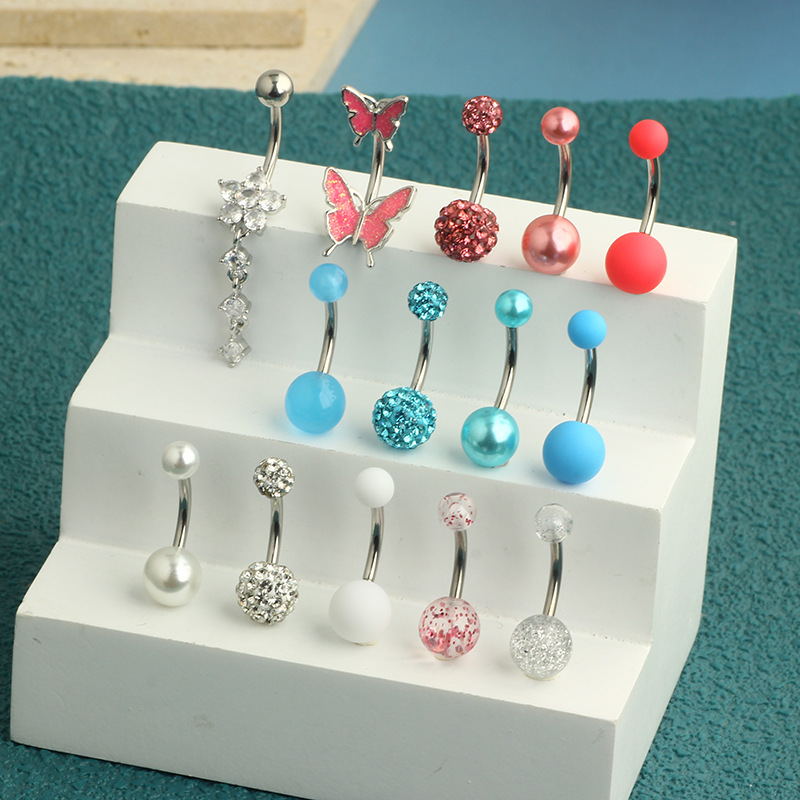 Labret piercing jewelry detail image