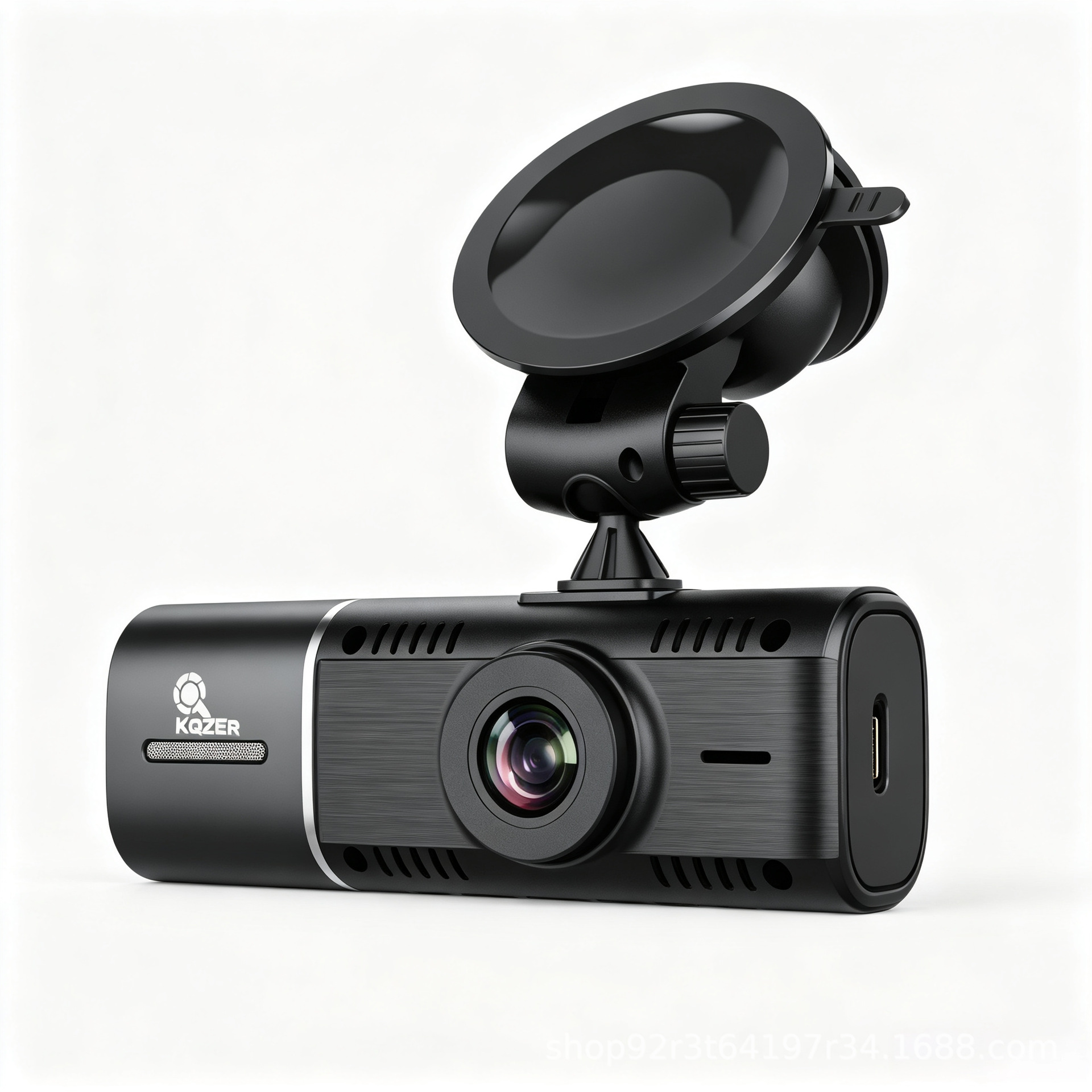 Cross-border infrared night vision high-definition dashcam with dual lenses for front and interior recording