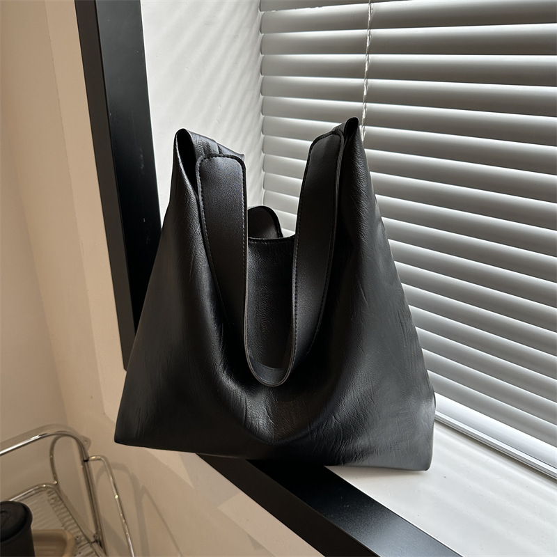 Gran capacidad casual bolsa 2023 invierno nuevo estilo coreano textura moda simple casual bolso de hombro para las mujeres