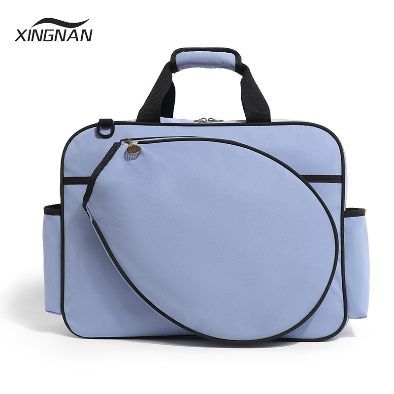 Transfronterizo 2025 nueva bolsa de tenis de mujer portátil de hombro de mano bolso de pelota masculino de gran capacidad bolso de raqueta coreana
