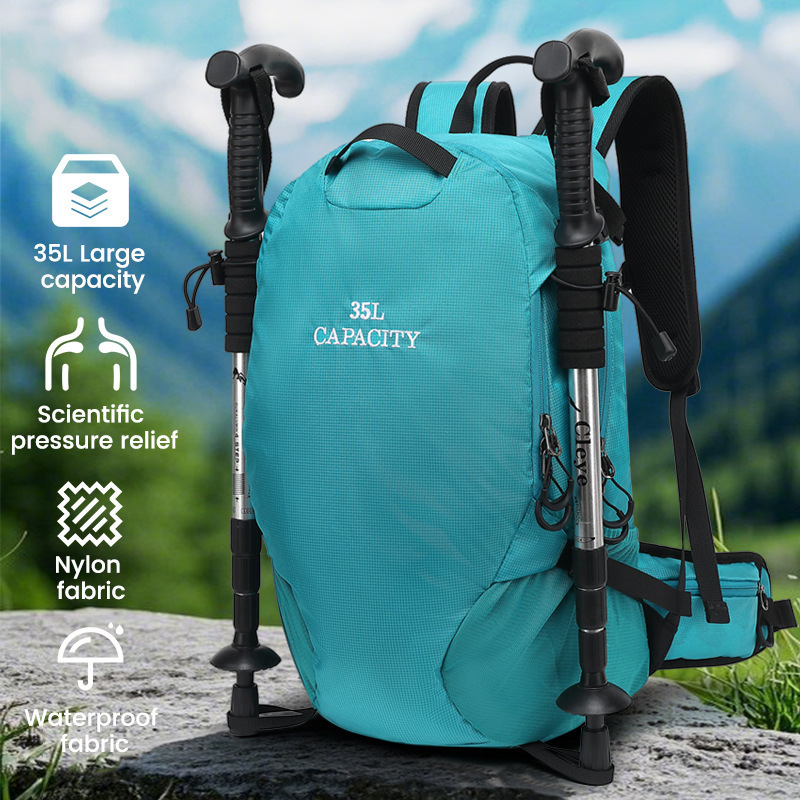 新しいクロスボーダー屋外多機能防水登山バッグ大容量軽量折りたたみ旅行ユニセックスバックパック|undefined