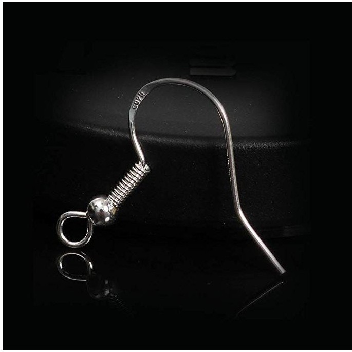 Cross-border s925 plata esterlina gancho de la oreja pendientes femeninos gancho de plata gancho de la oreja pendientes de plata a juego accesorios de bricolaje pendientes de comercio exterior