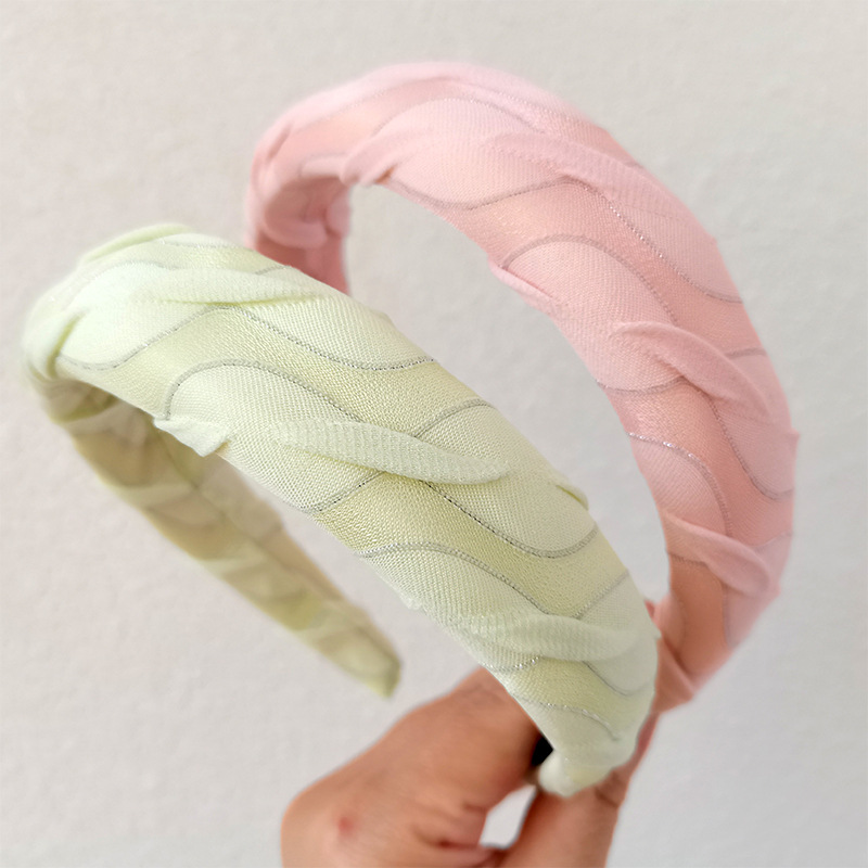 Daily Occasion Simple Style Solid Color Cloth Stripe Hair Band