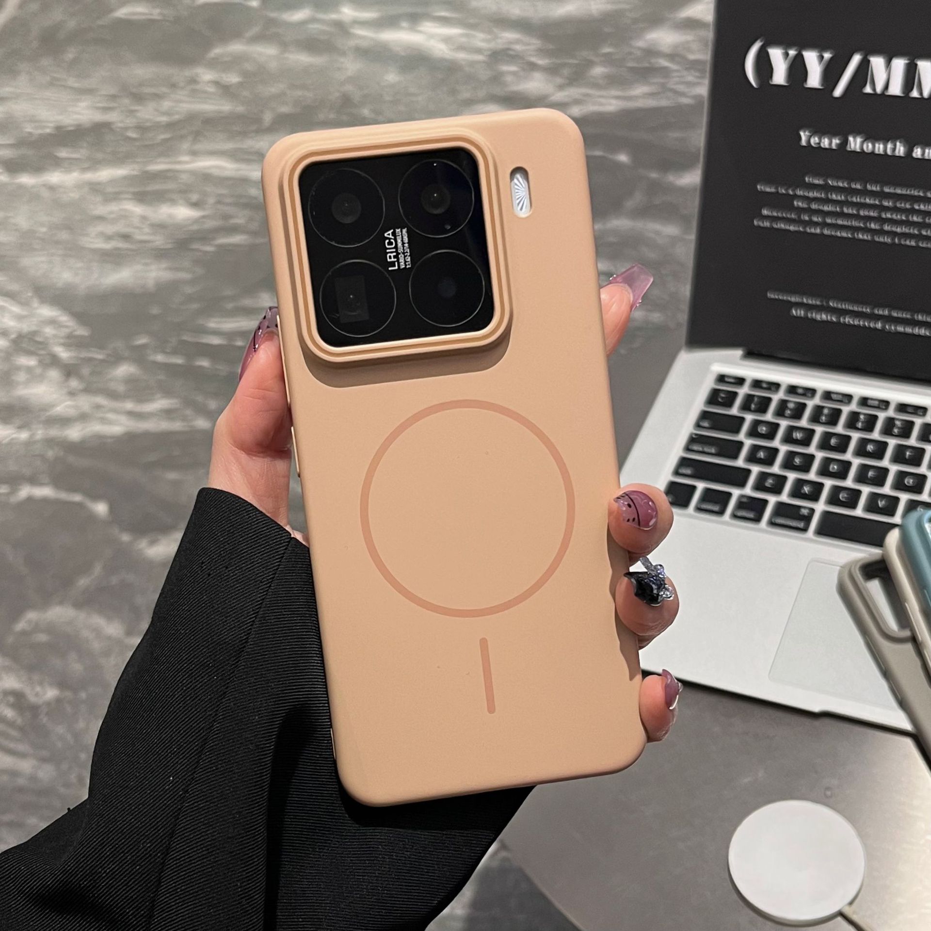 Funda magnética delgada con textura mate para Xiaomi 17Pro, funda protectora de PC suave anticaídas para Redmi K80, nueva
