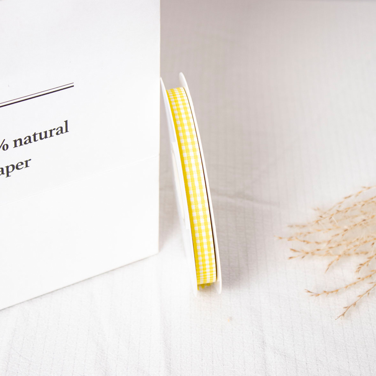 Doble cara cuadrícula cinta horneado embalaje cinta DIY adornos de cabello hechos a mano flores correa ramo correa material de decoración