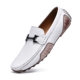 Live Cross-border Genuine Leather fleece-lined Doug Shoes Trendy Casual Leather Shoes Cowhide Slip-on Driving Trendy Shoes plus size Men's Shoes