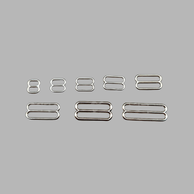 Inner diameter 0.8CM 8-shaped silver buckle