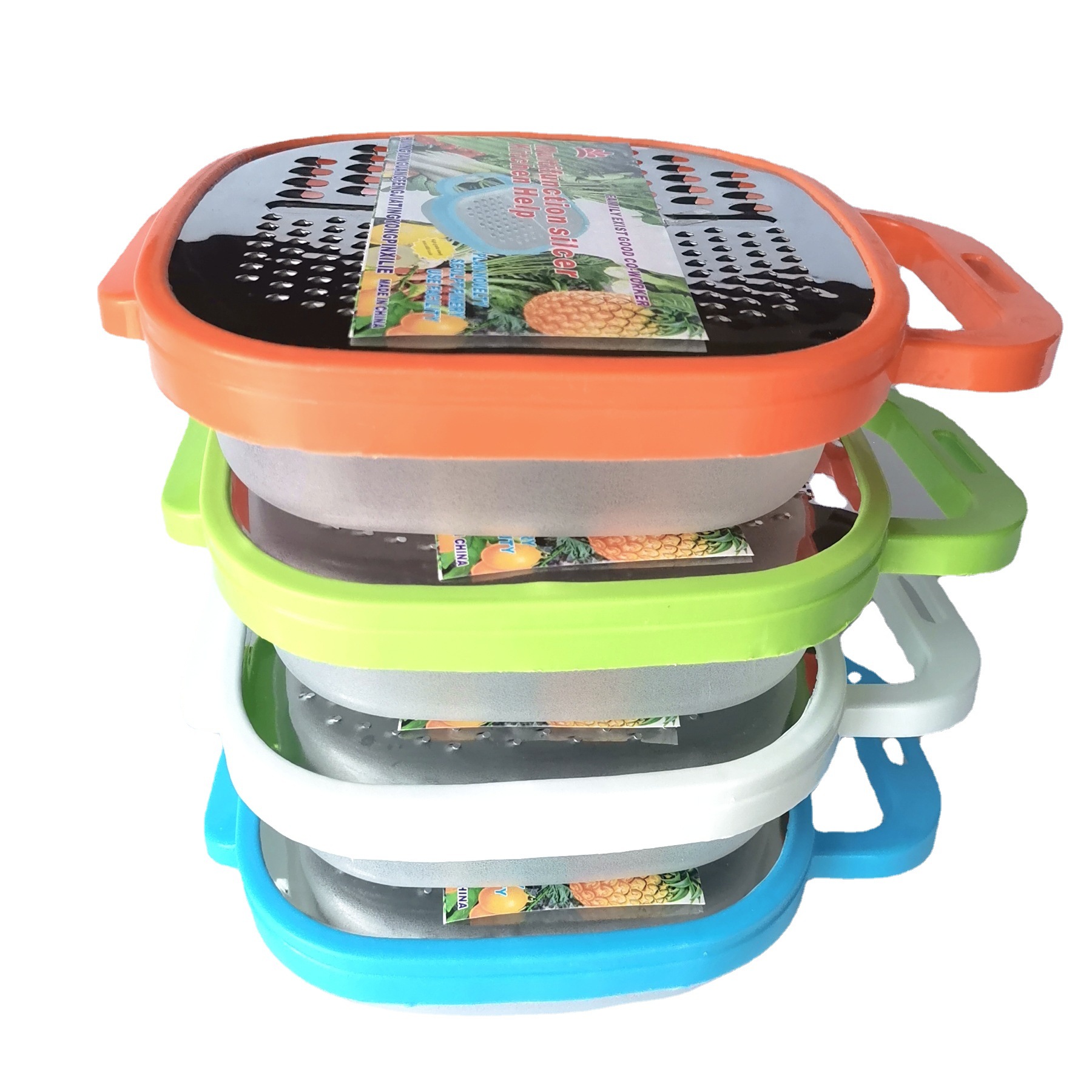 Suministro directo de fábrica con caja inferior cortador de verduras hogar artefacto rallado rallador de patata Cepilladora cortador de verduras multifunción image 4
