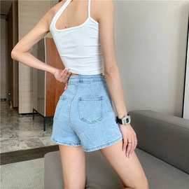 辣妹牛仔短裤女夏季薄款韩版高腰弹力修身显瘦辣妹紧身热裤潮批发