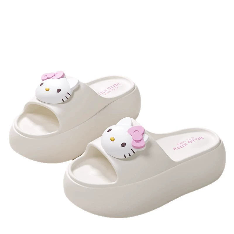 Шлёпанцы (Hello Kitty) — мягкая противоскользящая подошва, платформа 6 см, разные размеры