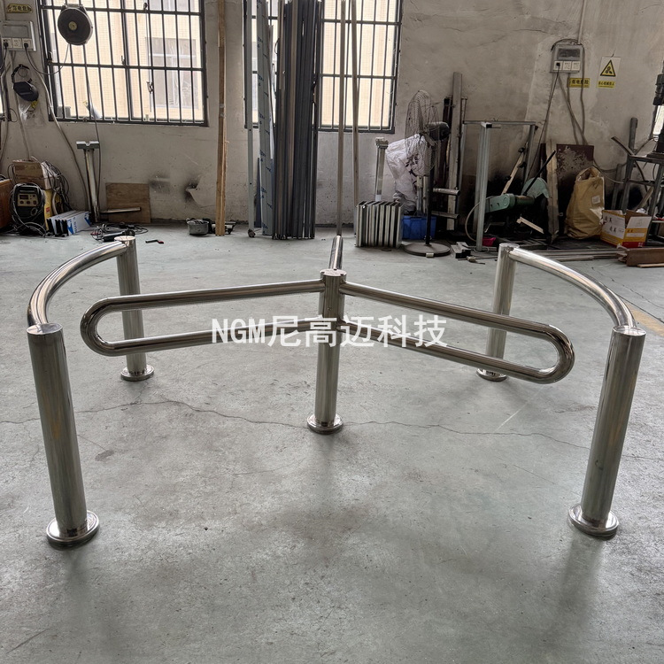 尼高迈不锈钢旋转门 小区车站景区公园单向旋转双向通行人行道闸