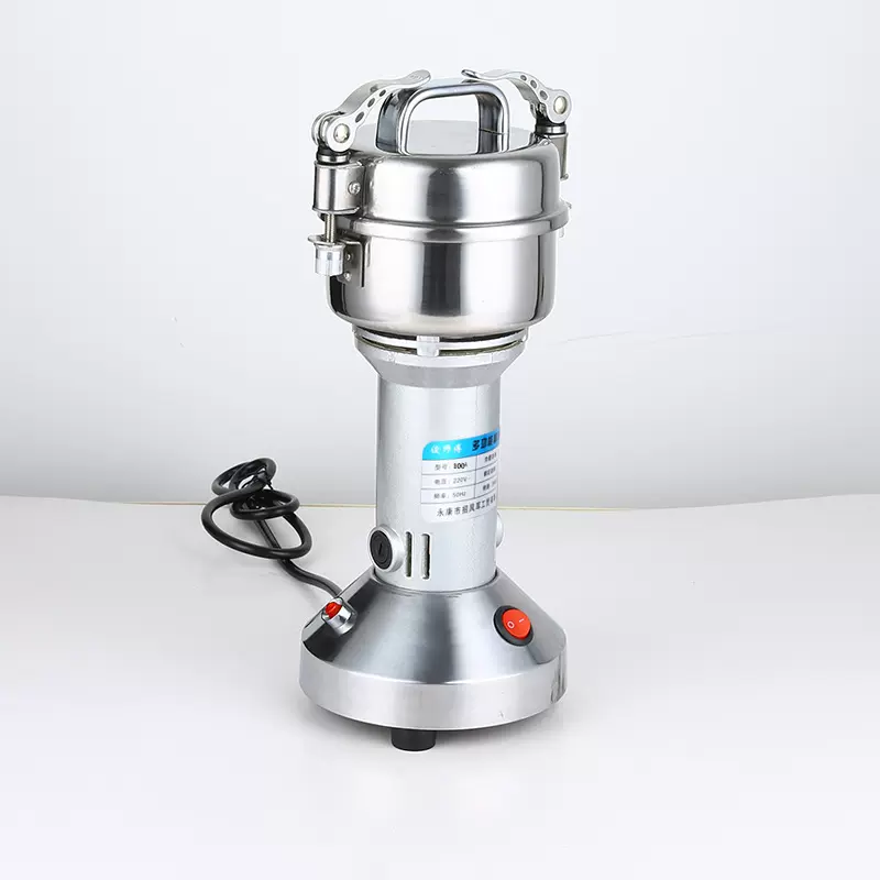 直立粉碎机100克中药不锈钢磨粉机 家用电动不锈钢杂粮三七打粉机