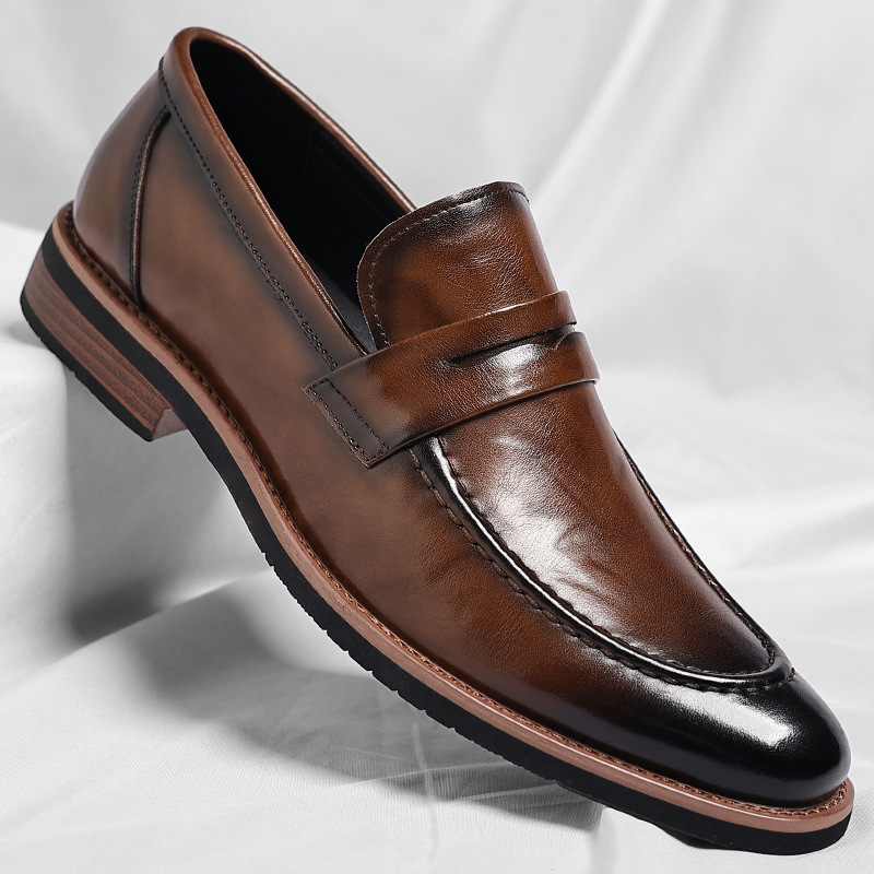Wenzhou Leather Shoes Large Size European Version Oxford Shoes Leather Shoes Men's Pointed Toe Suit Shoes Cross-Border Business Shoes Dropshipping