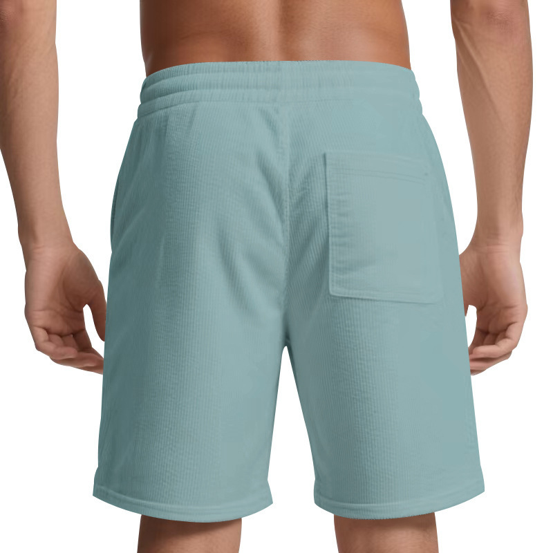 Herren Cord Shorts Mit Tunnelzug Für Strand Und Freizeit_voghion.com