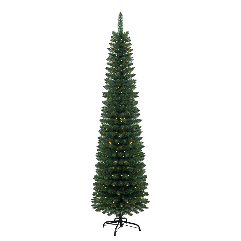 árbol de navidad cifrado árbol de navidad grande verde punta simulación árbol de navidad delgado árbol de lápiz delgado