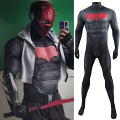 Dcレッドフードredhood筋肉レギンスコスプレハロウィーン衣装ワンピースレオタード