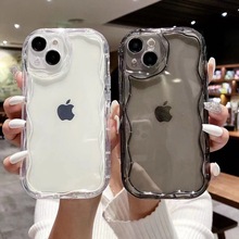 简约奶油壳适用于苹果15跨境16promax手机壳iphone17透明14防摔13