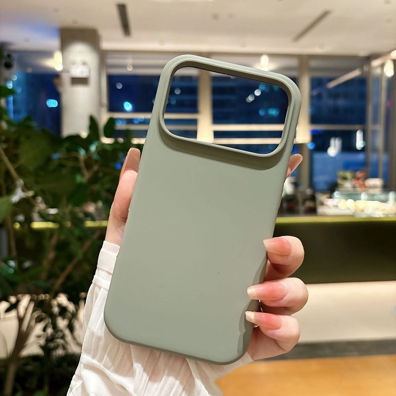 适用iPhone17Promax手机壳液态硅胶内置磁吸苹果17纯色防摔保护套|undefined