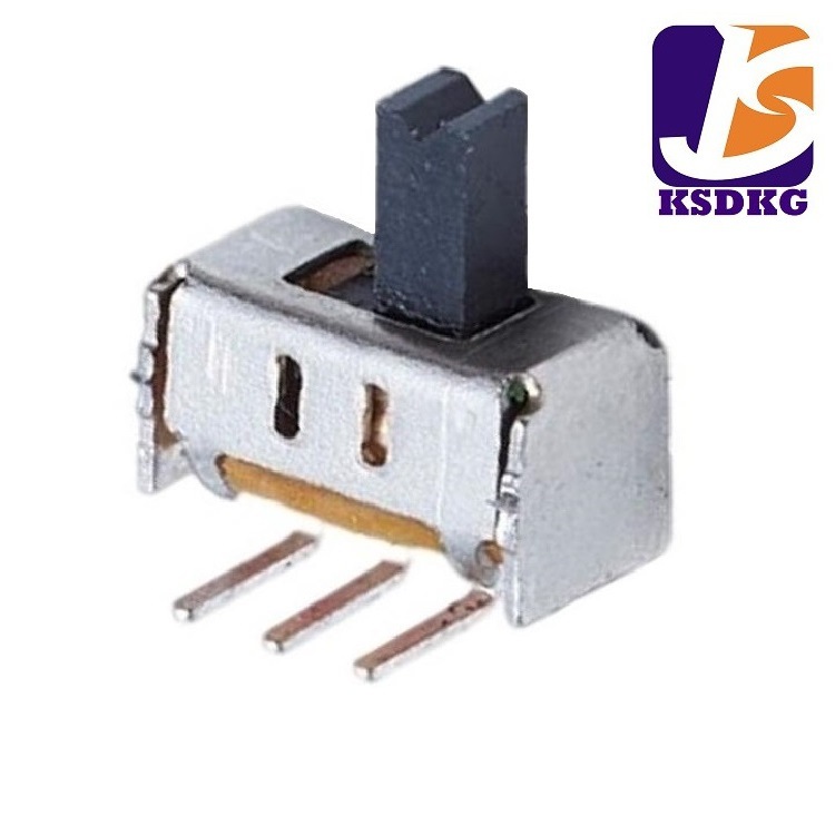小型2段滑动开关弯脚 迷你2位拨动开关弯脚3脚 两档拨码开关