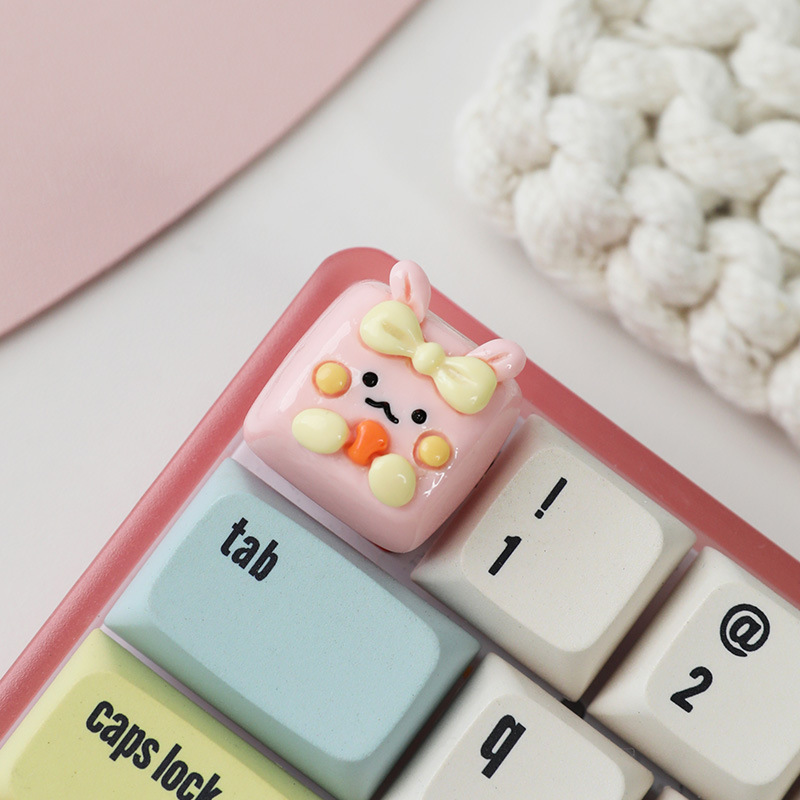 クロスボーダーの人気kt猫の四角いキーキャップの個性的な外装の手作りの立体キーキャップの創意的なカスタマイズのかわいいキーボードキャップ|undefined