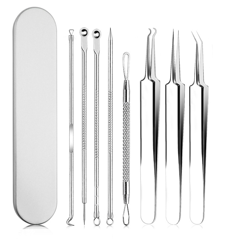 stainless steel Double head Acne Needle suit Acne treatment Blackhead Cell Acne needle Beauty tool